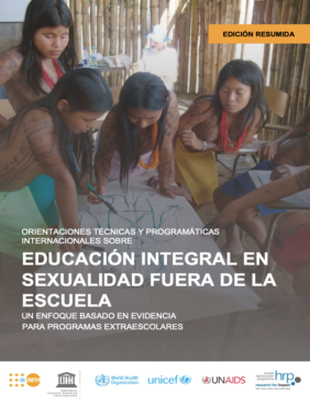 Orientaciones técnicas y programáticas internacionales sobre Educación Integral en Sexualidad fuera de la escuela