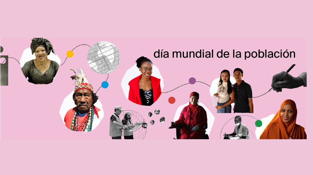 Día Mundial de la Población. Imágenes de personas de distintas poblaciones y partes del mundo.