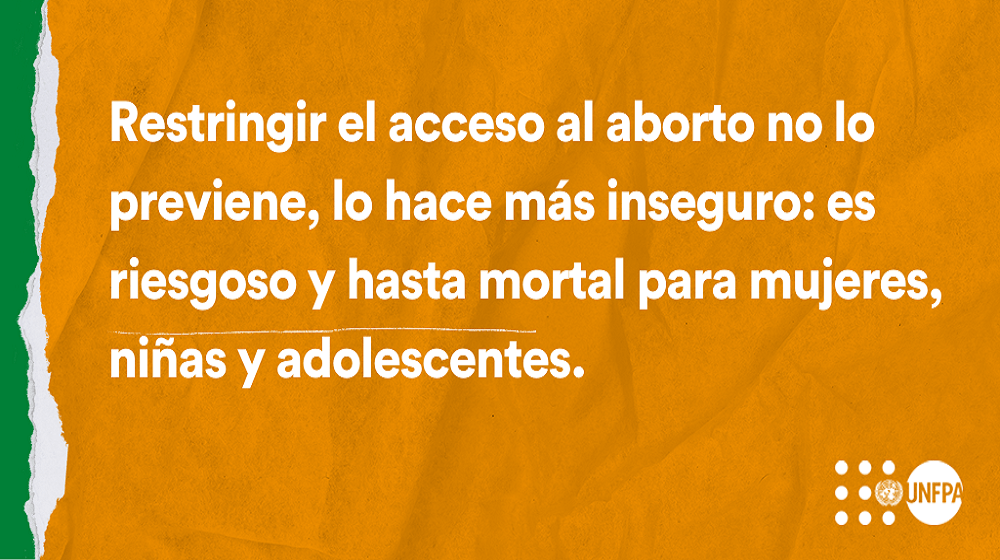 Declaración del UNFPA sobre las implicaciones mundiales de las nuevas restricciones para acceder al aborto