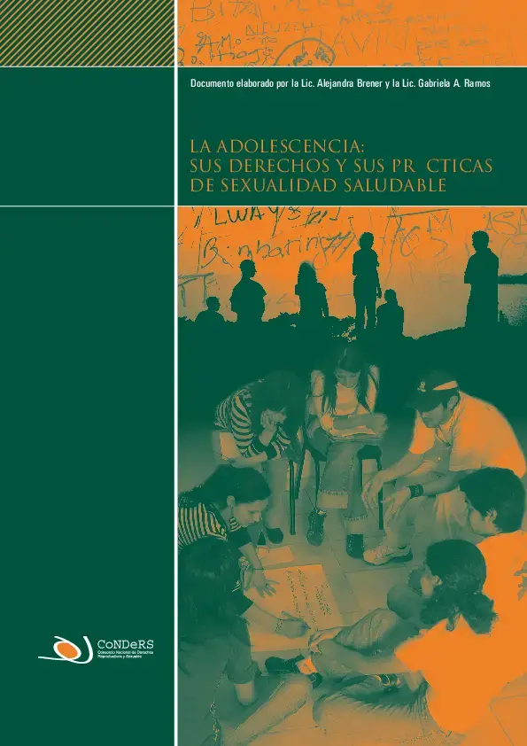 LA ADOLESCENCIA, SUS DERECHOS Y SUS PRÁCTICAS DE SEXUALIDAD SALUDABLE