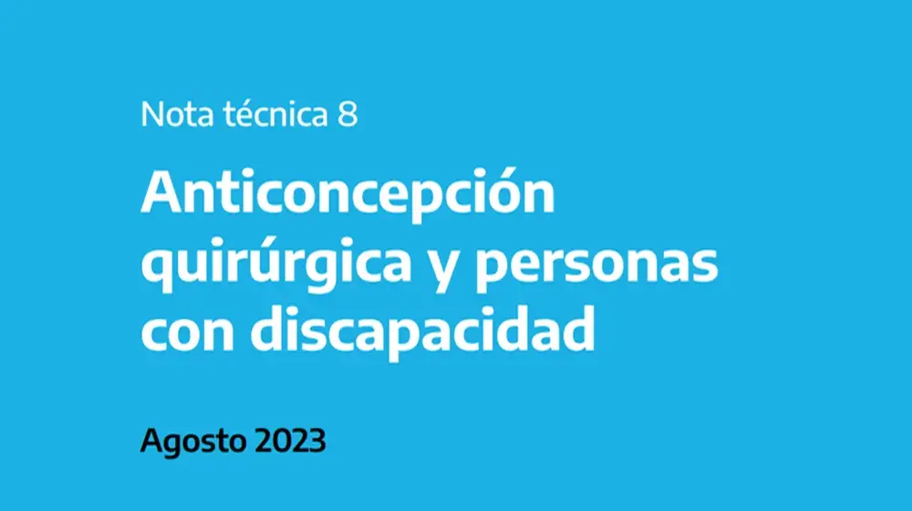 Anticoncepción quirúrgica y personas con discapacidad